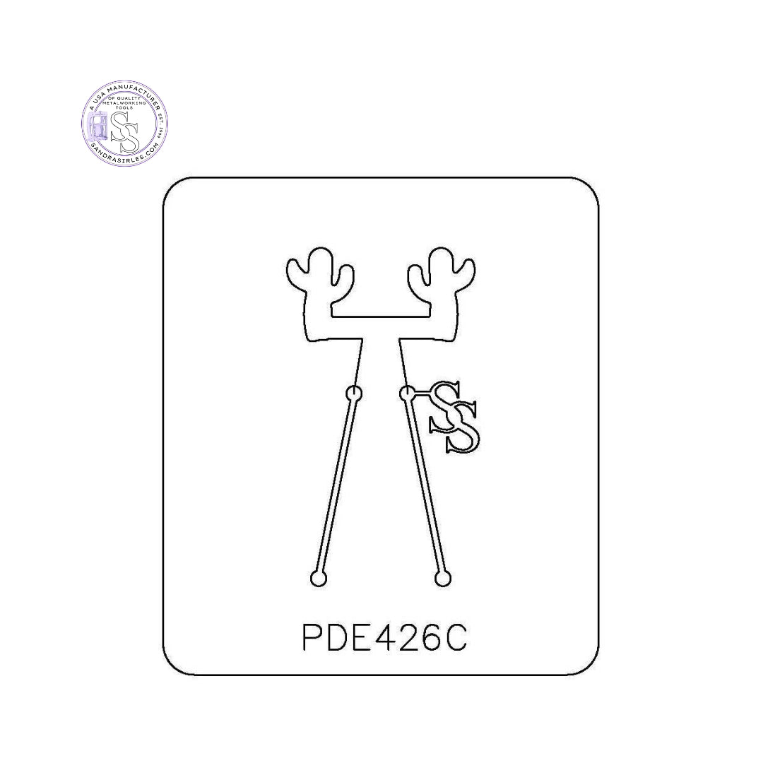 PANCAKE DIE PDE426C EARRINGS CACTUS SAGUARO